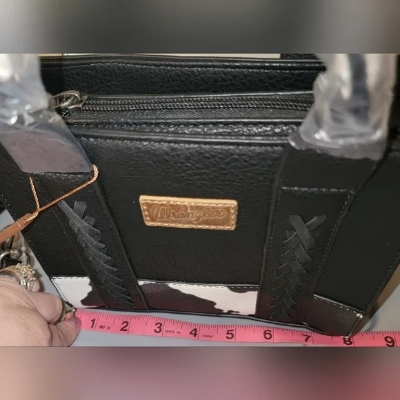 Wrangler Black Mini Tote Bag - Picture 3 of 6